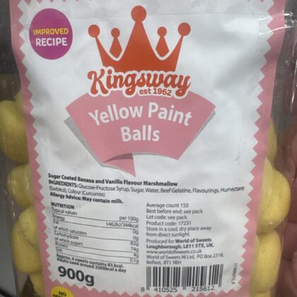 Yellow paint balls