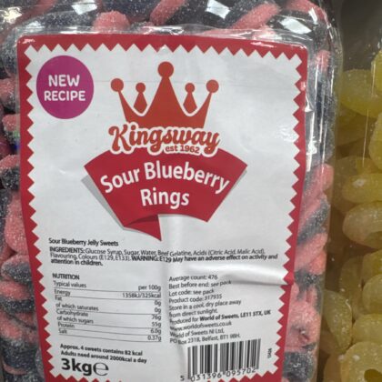 Sour blueberry rings