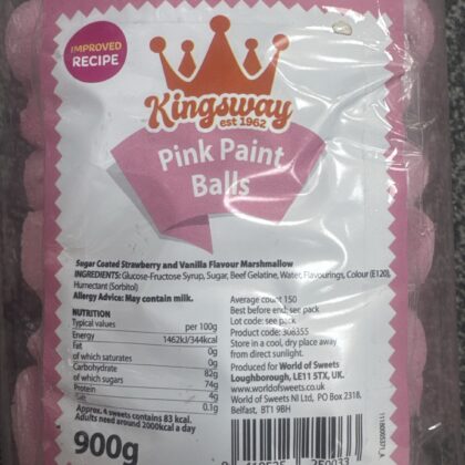 Pink paint balls