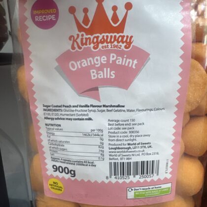 Orange paint balls