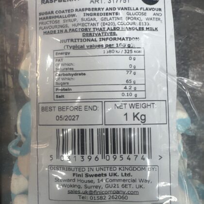 Marshmallow whips raspberry