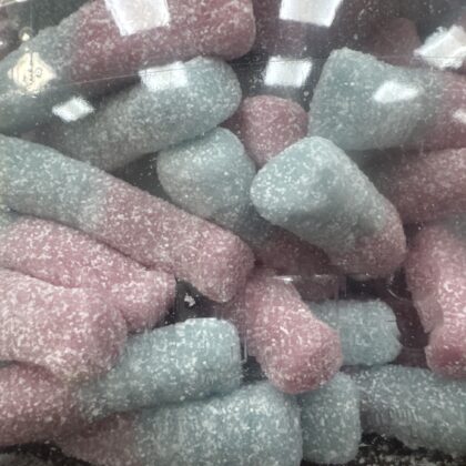 Fizzy bubblegum bottles