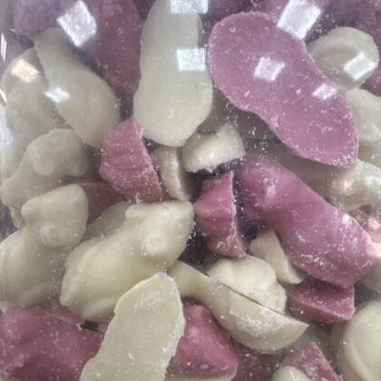 Pink and white mice